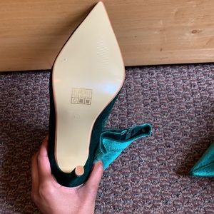 Public Desire Shoes - NWT Punkic Desire Velvet Green Booties Public Desire Shoes - NWT Punkic Desire Velvet Green Booties